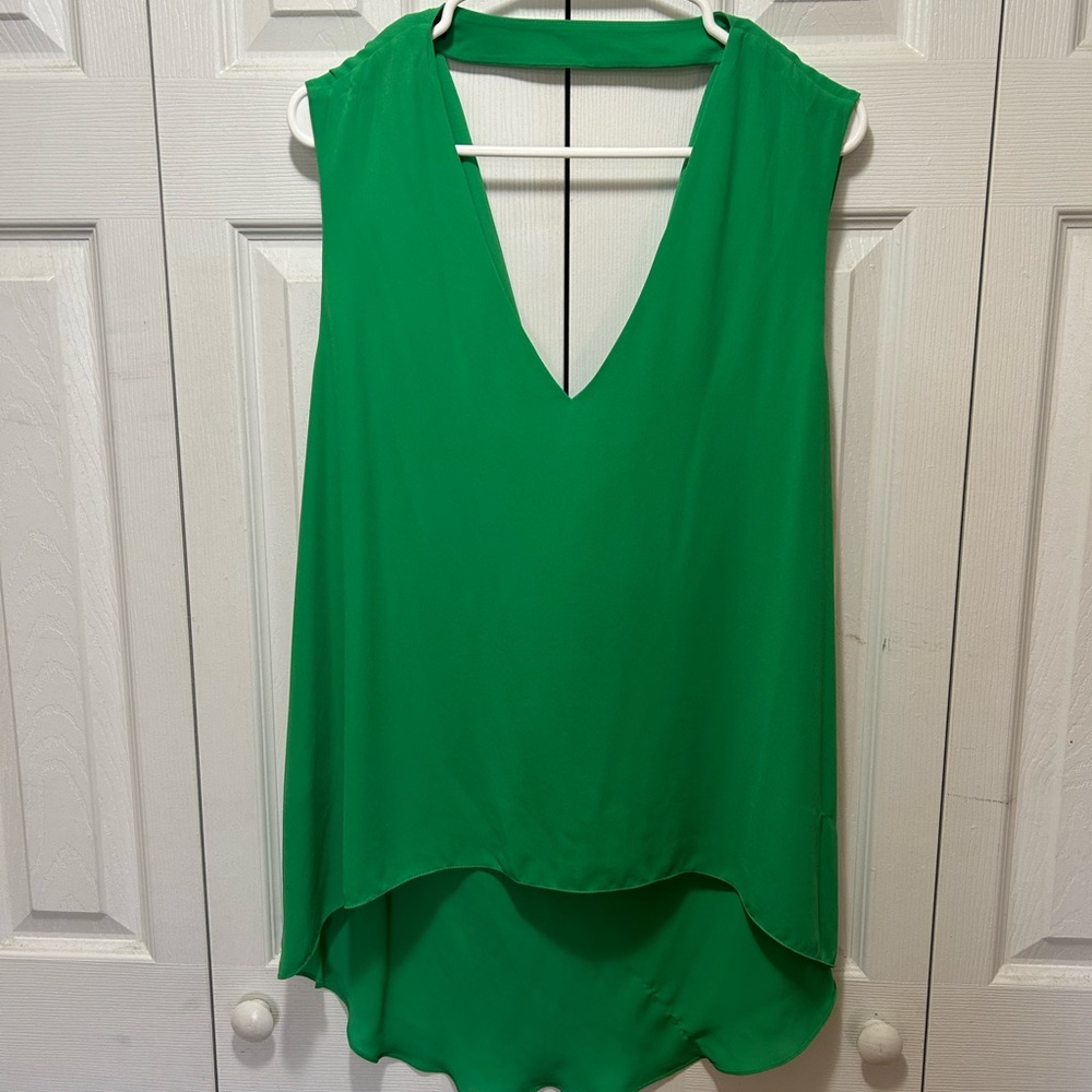 RW&co. Green Sleeveless Women's Top